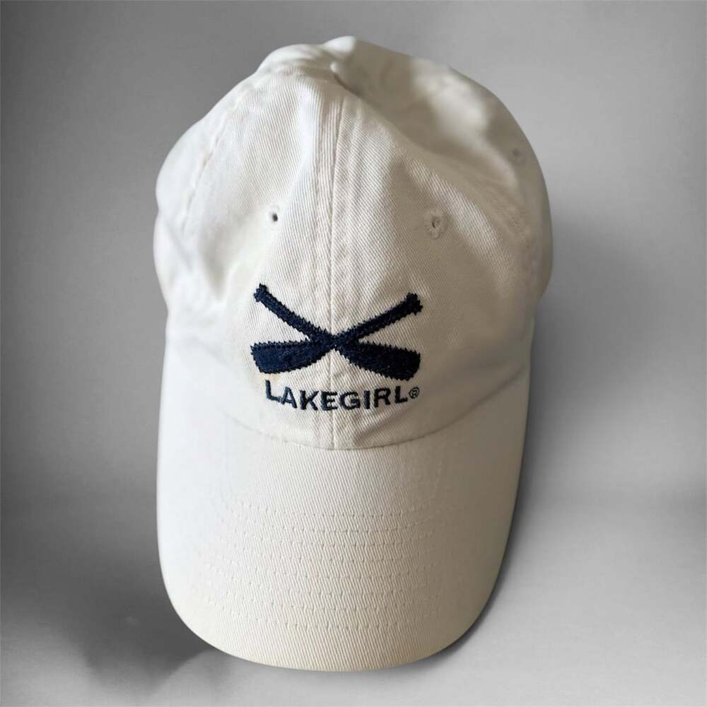 Lakegirl White Baseball Cap Hat Adjustable